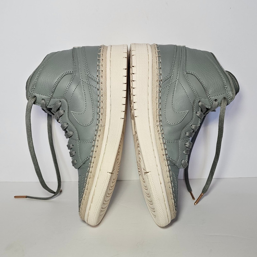 Jordan 1 Retro High Mica Green/ Metallic Red Bronze Sail - US Women's 7.5 Shoes - Picture 5 of 8